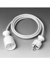 CABLE PROLONG.CORRIENTE VIVANCO SKV3W 3MT BLANCO