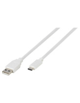 CABLE VIVANCO USB-A TYPE C USB 2.0 1.2M BLANCO