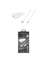 CARGADOR CASA VIVANCO USB 2.4  USB C 1,2M BLANCO