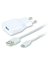 CARGADOR USB VIVANCO IPHONE TCVVLIGHTN24AWL 2.4 MFI + LIGHTNING 1.2M BLANCO