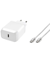 CARGADOR + CABLE VIVANCO CARG RAP PD3.0 45W SAMSUNG + USB C 1m BLANCO