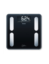 BASCULA BAÑO BEURER GS-400 CRISTAL NEGRO