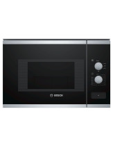 MICROONDAS S/GRILL 20L BOSCH BFL520MS0 CRISTAL NEGRO/INOX INTEGRABLE S/MARC