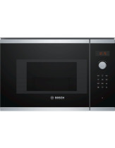 MICROONDAS GRILL 20L BOSCH BEL523MS0 CRISTAL NEGRO/INOX INTEGRABLE S/MARCO