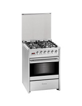 COCINA GAS MEIRELES E610X 4F 60CM BUT INOX HORNO E