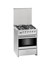 COCINA GAS MEIRELES E610XNAT 4F 60CM NAT INOX HOR