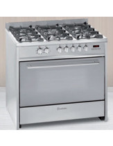 COCINA GAS MEIRELES E911X 5F 90CM BUT INOX HORNO E