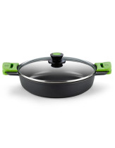 CACEROLA BAJA BRA PRIOR 32CM INDUCCION TAPA