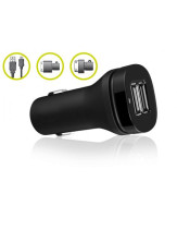 PACK KSIX CARGADOR COCHE SMARTPHONE/GALAXY TAB