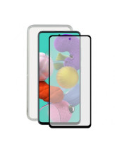 PACK CONTACT KSIX GALAXY A71 FUNDA TRANSPARENTE + PROTECTOR