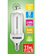 BOMBILLA BAJO CONS. INTERCRIS 11W 8000H (005)