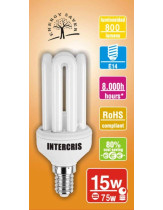 BOMBILLA BAJO CONS. INTERCRIS 15W 8000H(006)