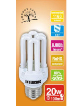 BOMBILLA BAJO CONS. INTERCRIS 20W 8000H(015)