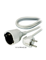 PROLONGADOR DE CORRIENTE VIVANCO SCHUKO 5M BLANCO